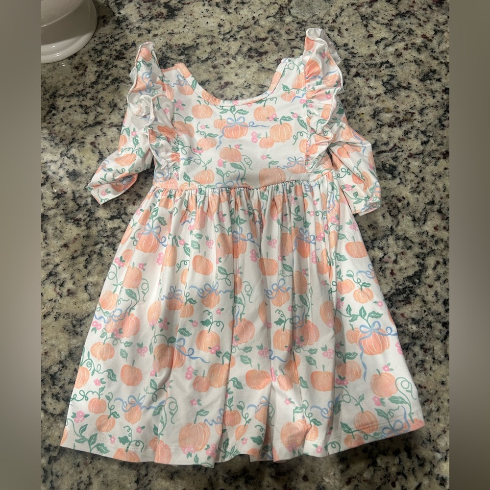 Toddler pumpkin dress
